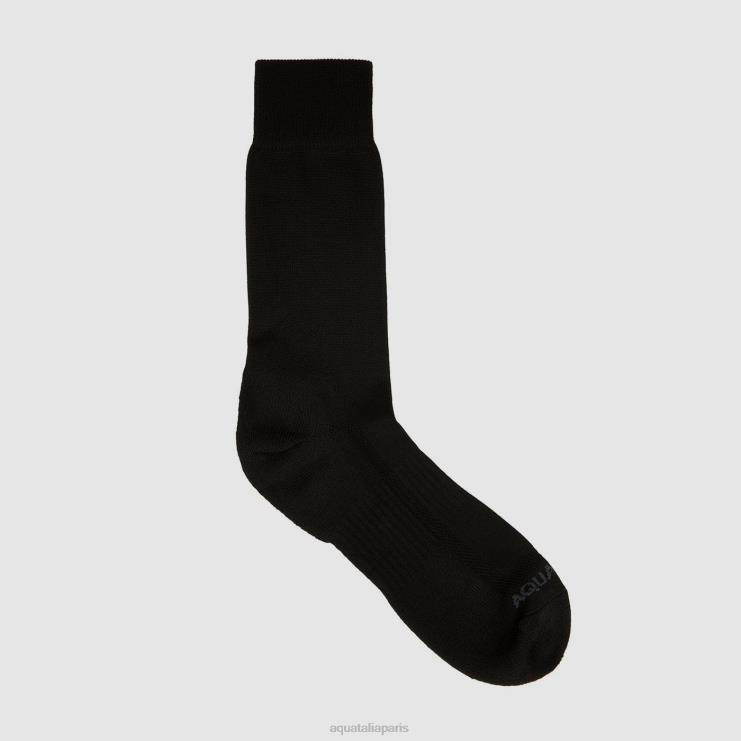 Hommes Aquatalia gris noir chaussettes en mélange de mailles contrastées accessoires J448H400