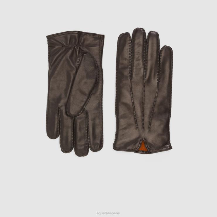 Hommes Aquatalia brun 90 gant accessoires J448H395