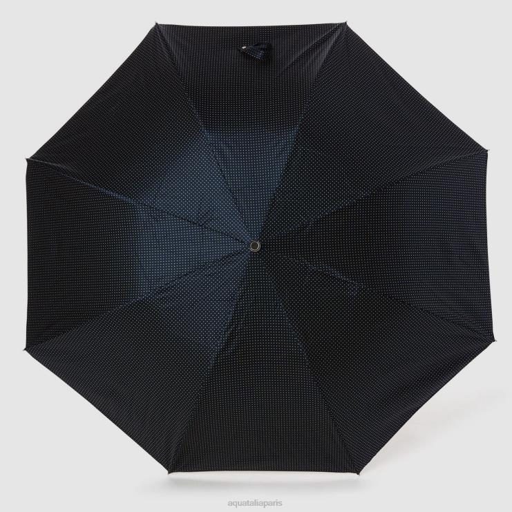 unisexe Aquatalia marine/jaune parapluie court jacquard accessoires J448H382