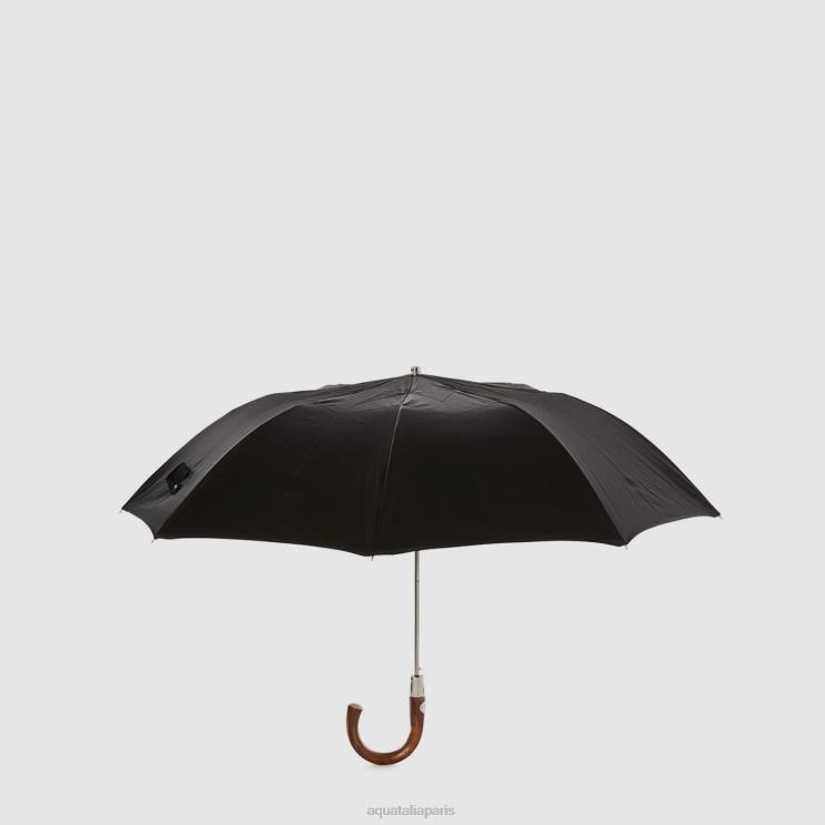 unisexe Aquatalia noir parapluie court mini chevron accessoires J448H384