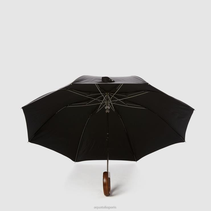 unisexe Aquatalia noir parapluie court mini chevron accessoires J448H384