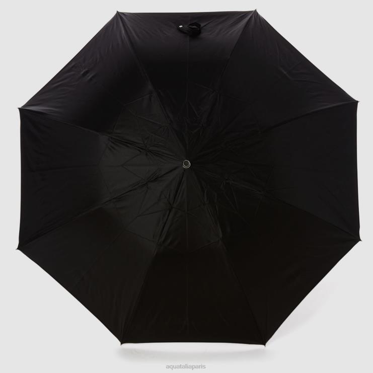 unisexe Aquatalia noir parapluie court mini chevron accessoires J448H384
