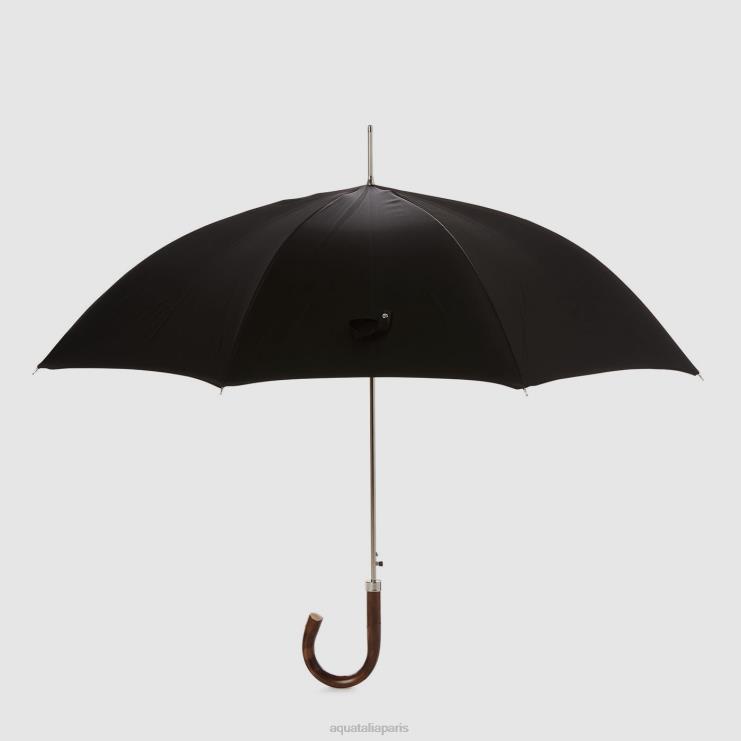 unisexe Aquatalia noir parapluie long mini chevron accessoires J448H383