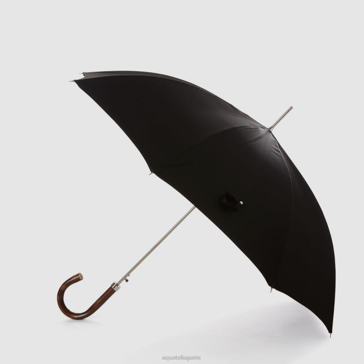 unisexe Aquatalia noir parapluie long mini chevron accessoires J448H383