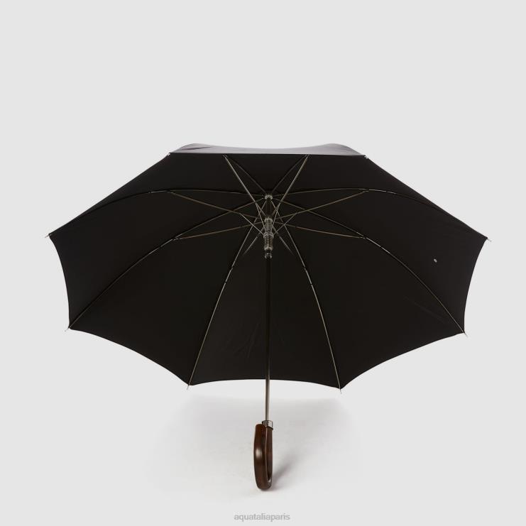 unisexe Aquatalia noir parapluie long mini chevron accessoires J448H383