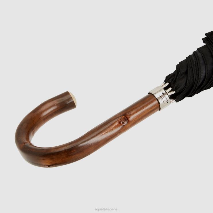 unisexe Aquatalia noir parapluie long mini chevron accessoires J448H383