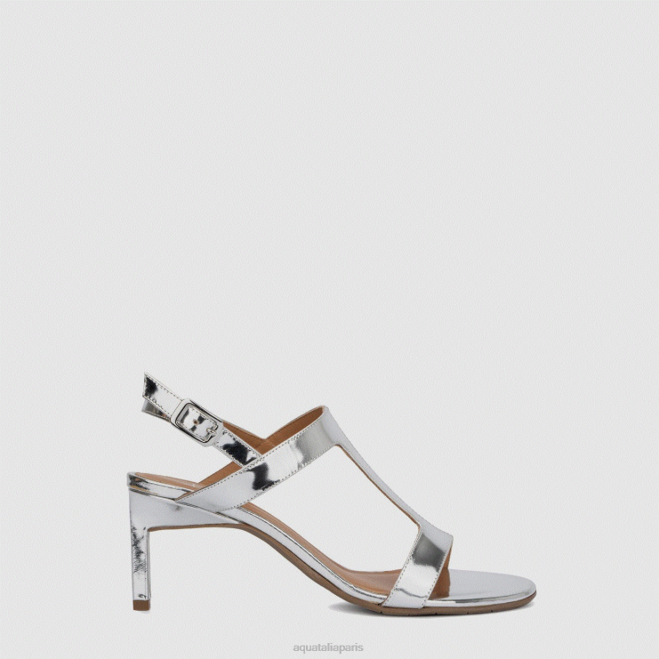 femmes Aquatalia argent rosette talons J448H107