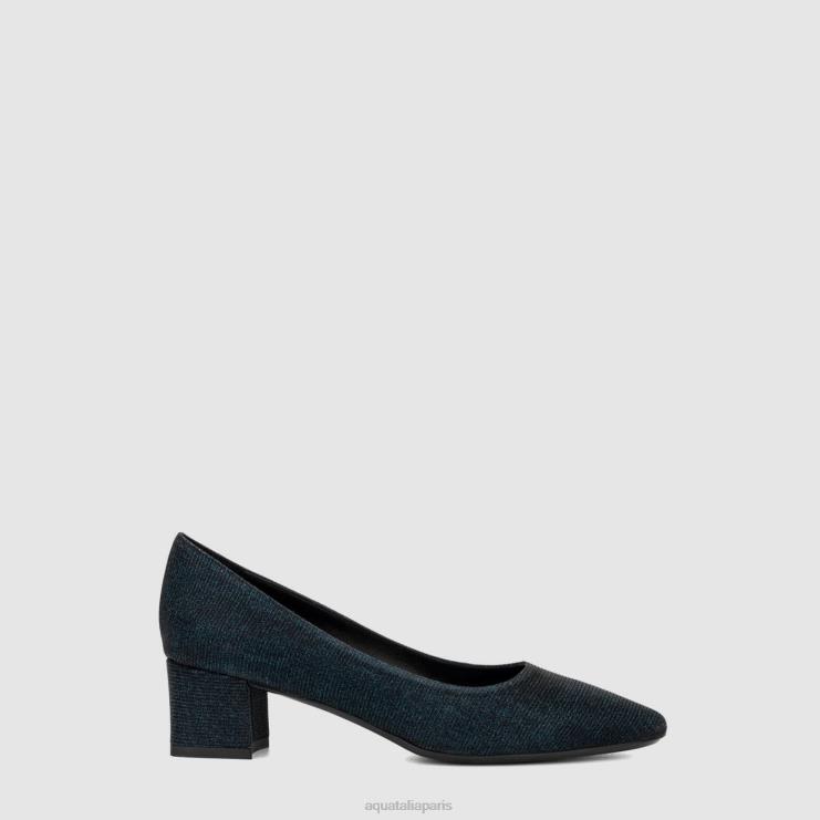femmes Aquatalia bleu Noir pacha talons J448H133