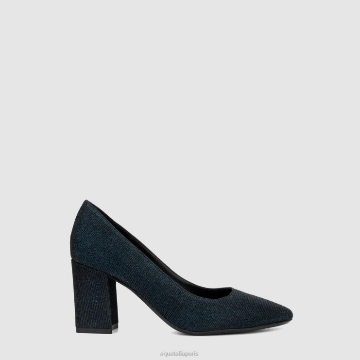 femmes Aquatalia bleu Noir pivoine talons J448H138