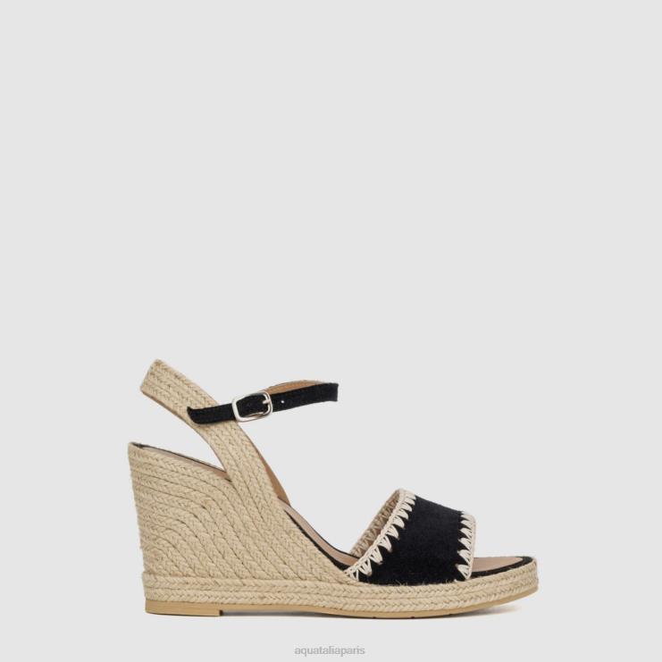 femmes Aquatalia bleu foncé/naturel jilianna talons J448H97
