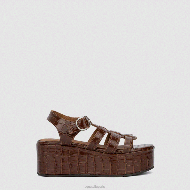 femmes Aquatalia brun dafne talons J448H85