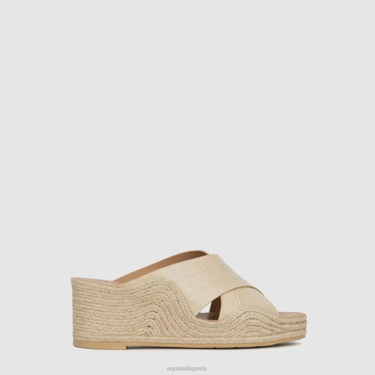 femmes Aquatalia crème Marina talons J448H99