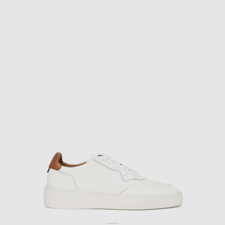 Hommes Aquatalia blanc dimitri baskets J448H242