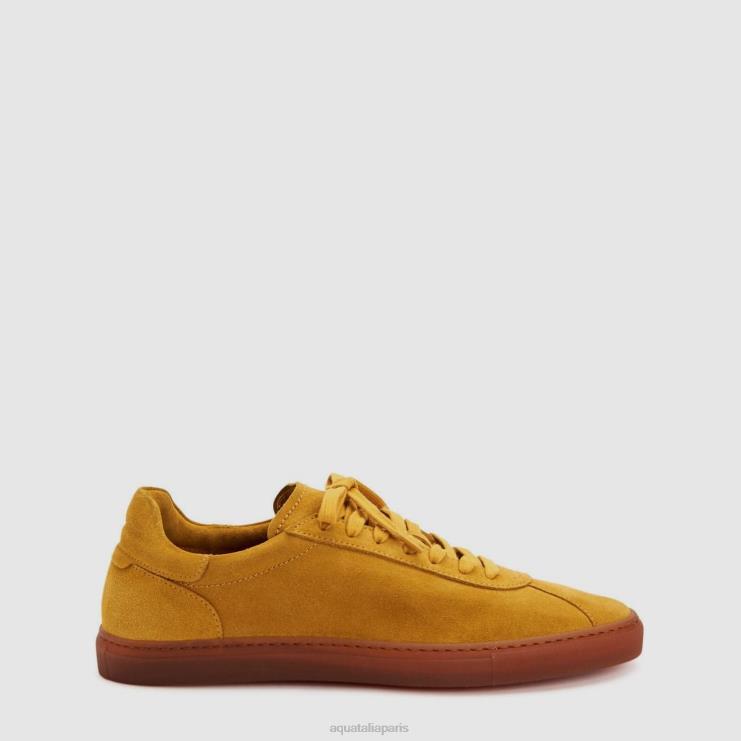 Hommes Aquatalia moutarde noire Scott baskets J448H251