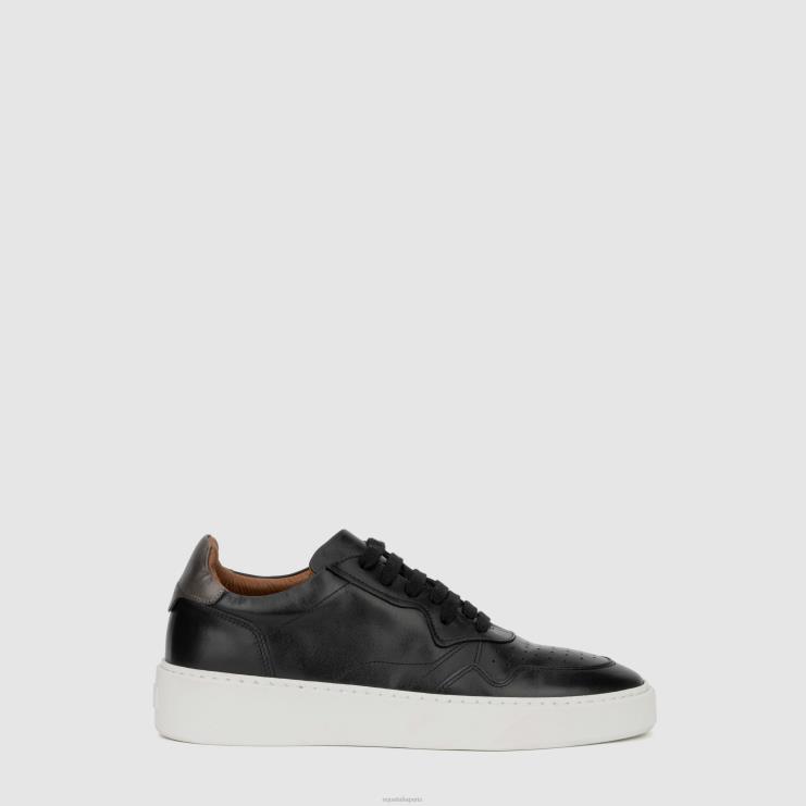 Hommes Aquatalia noir dimitri baskets J448H243