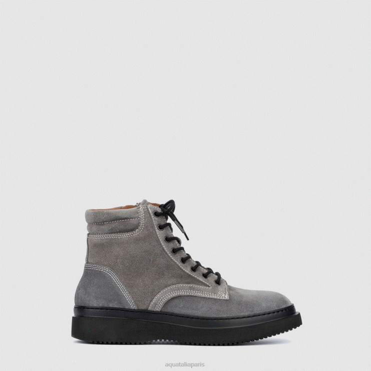 Hommes Aquatalia anthracite dante bottes J448H216