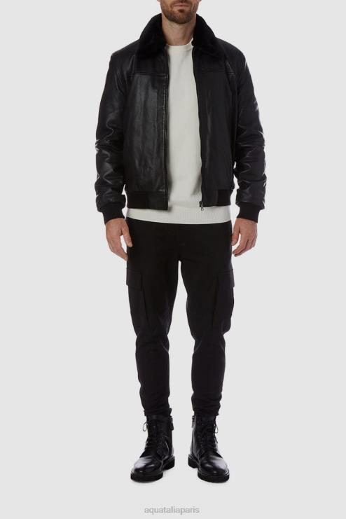 Hommes Aquatalia noir Jimmy s'habille J448H301