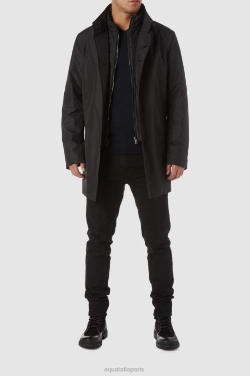 Hommes Aquatalia noir teramo s'habille J448H318