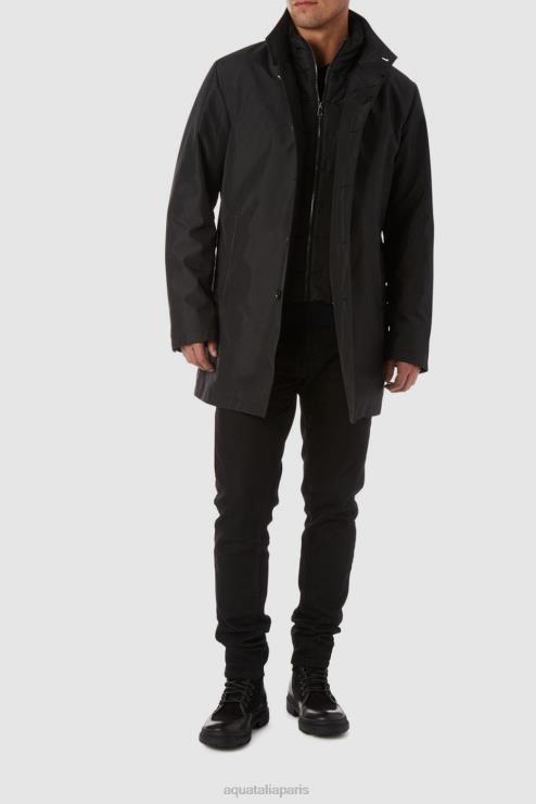 Hommes Aquatalia noir teramo s'habille J448H318